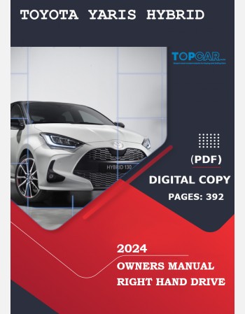toyota yaris hybrid 2024 owners manual